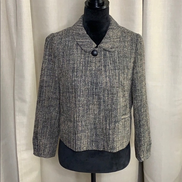 BANANA REPUBLIC tweed short blazer jacket - Picture 1 of 5